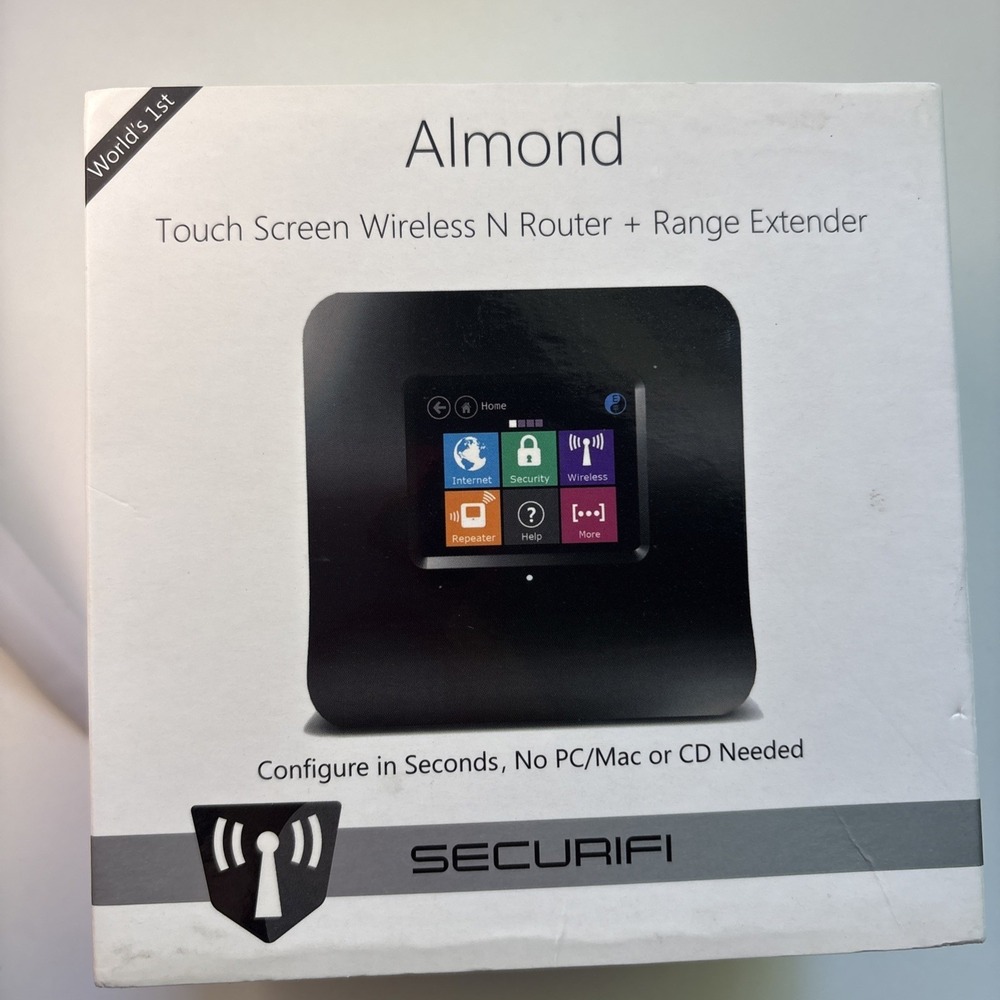 Securifi ALM-BLK-IN Almond Touchscreen Wireless N Router WiFi
